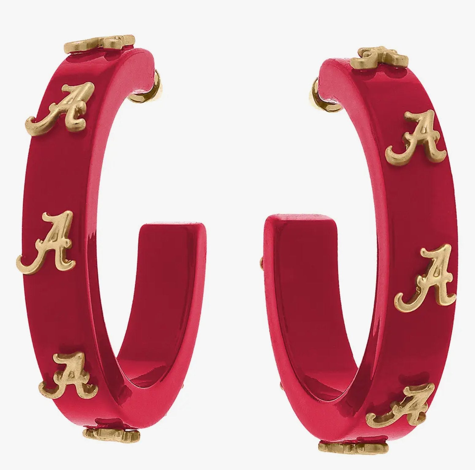 Collegiate Hoop Earrings - Blissful Boutique