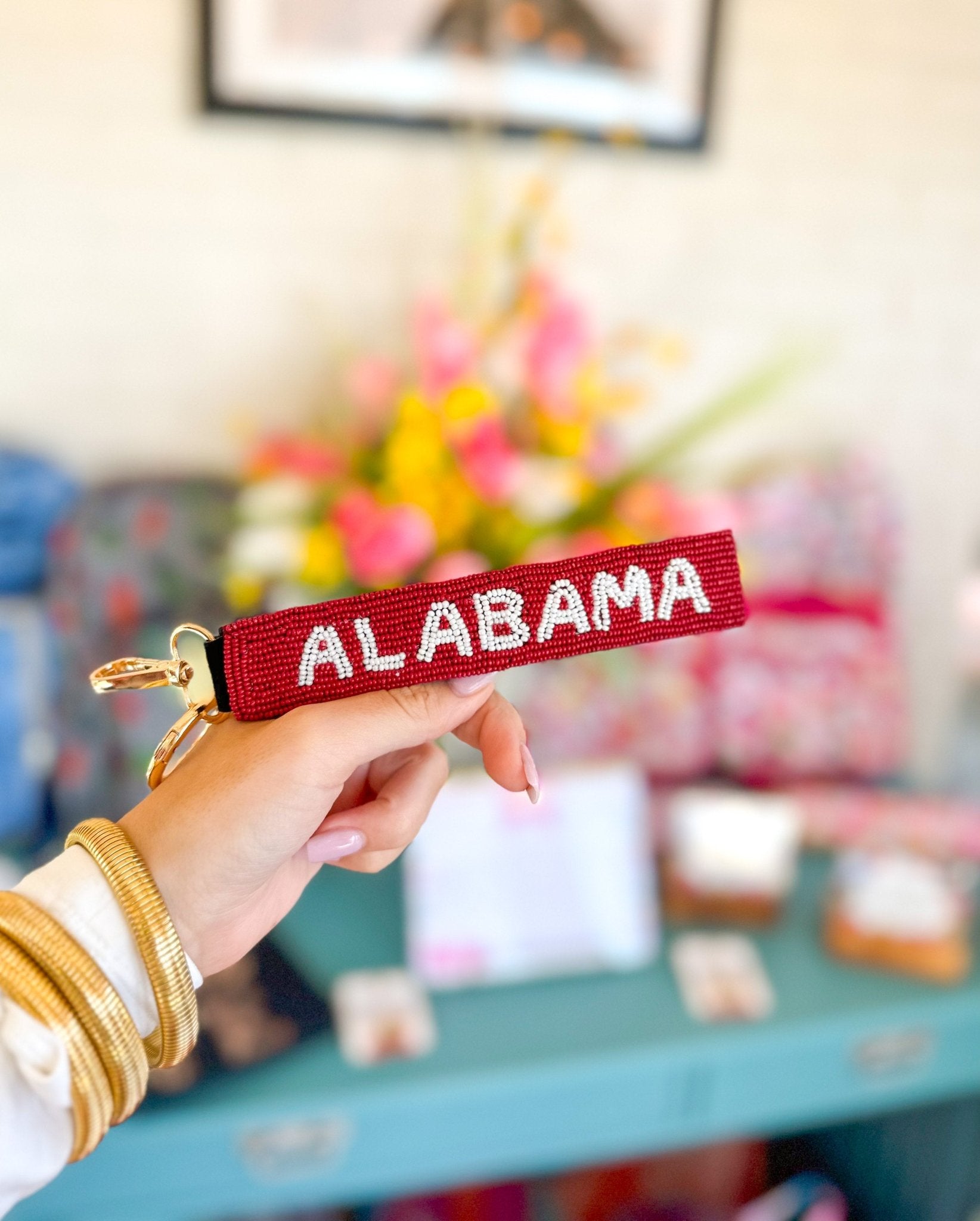 Collegiate Seed bead Keychains - Blissful Boutique