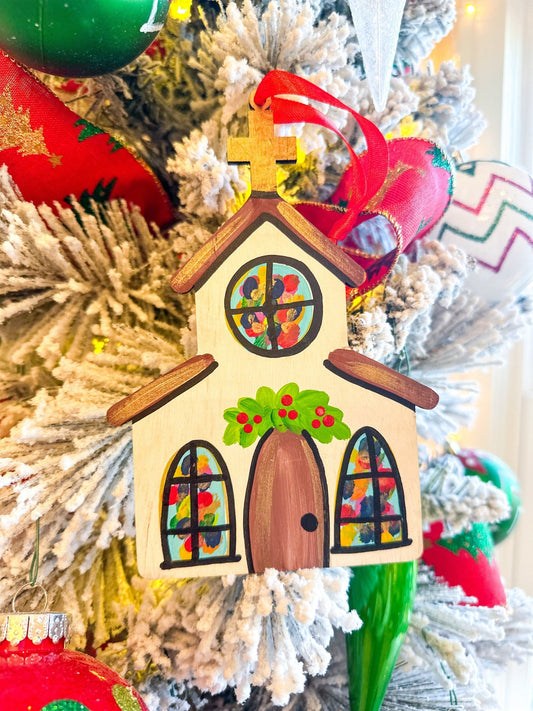 Colorful Church Ornament - Blissful Boutique