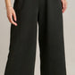 Criss Cross Jacquard Straight Fit Sweatpants with Elastic Waistband & Adjustable Tie - Blissful Boutique