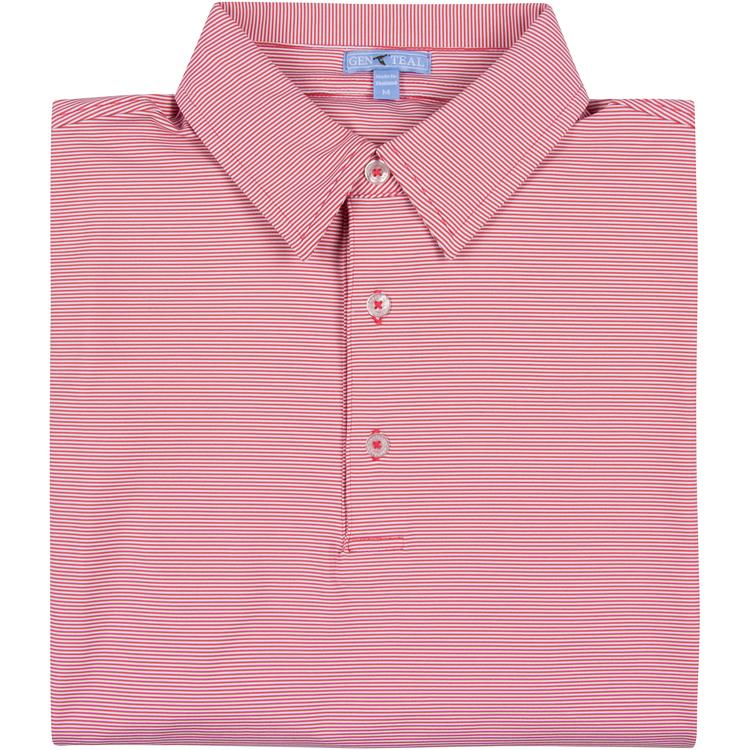 Curry Club Pinstripe Performance Polo - Blissful Boutique