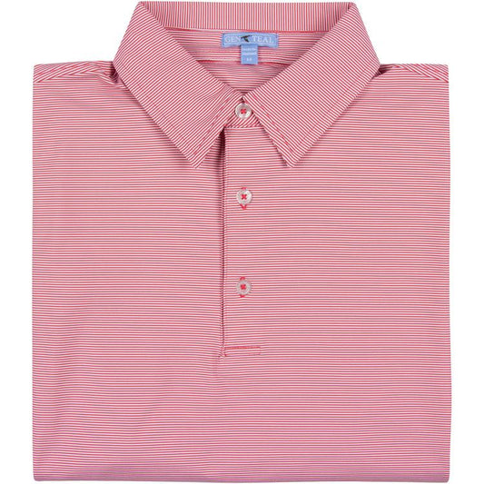 Curry Club Pinstripe Performance Polo - Blissful Boutique