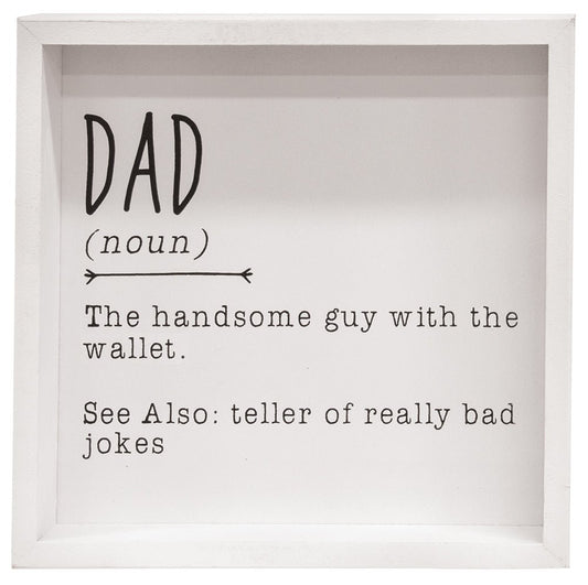 Dad Definition Framed Box Sign - Blissful Boutique