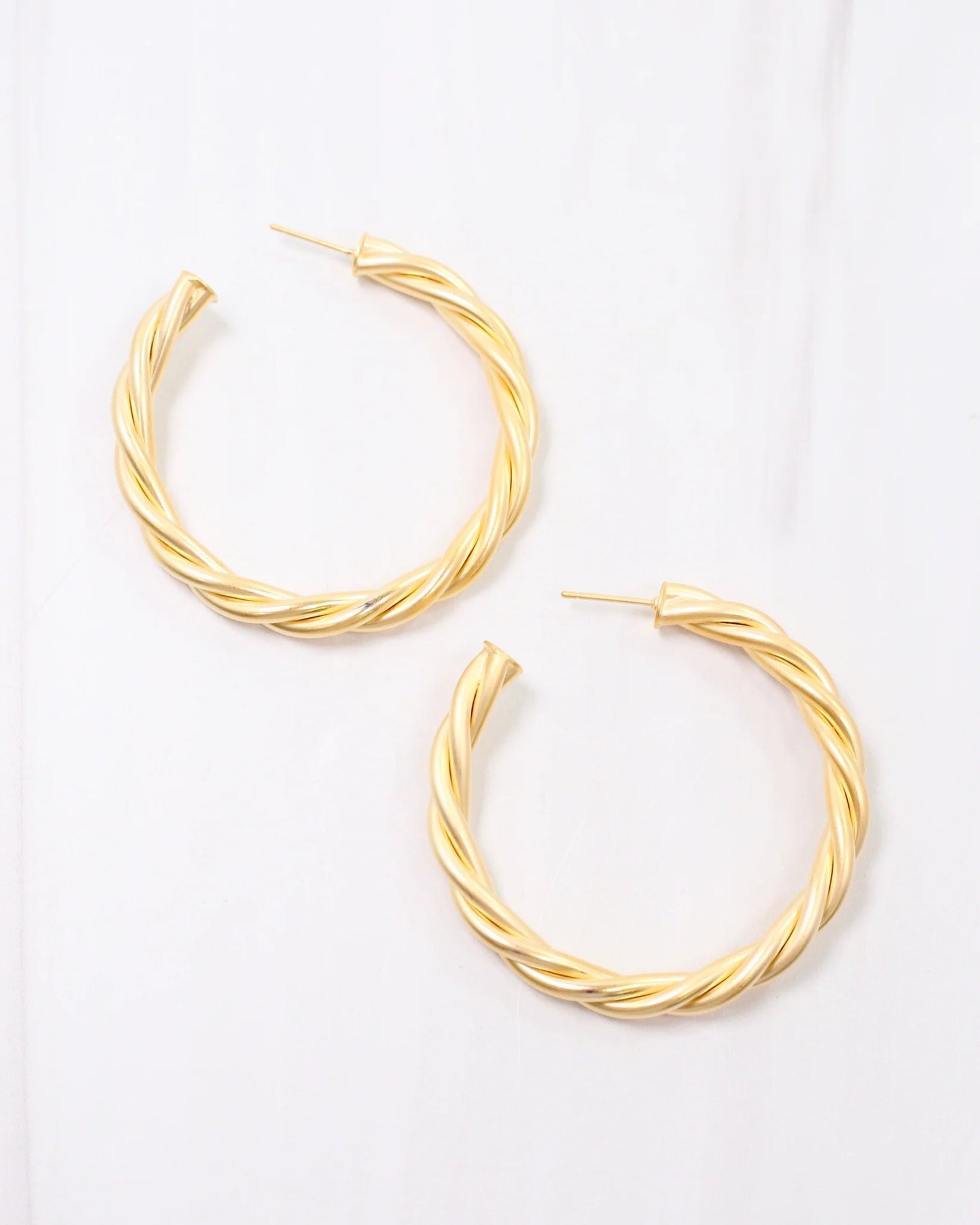 Davies Twisted Hoops - Blissful Boutique