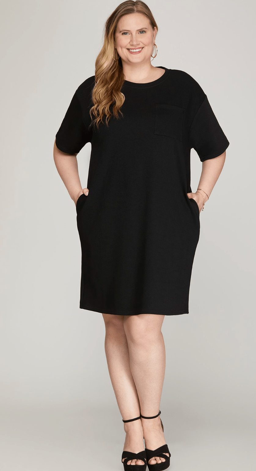 Ebony Dress - Blissful Boutique