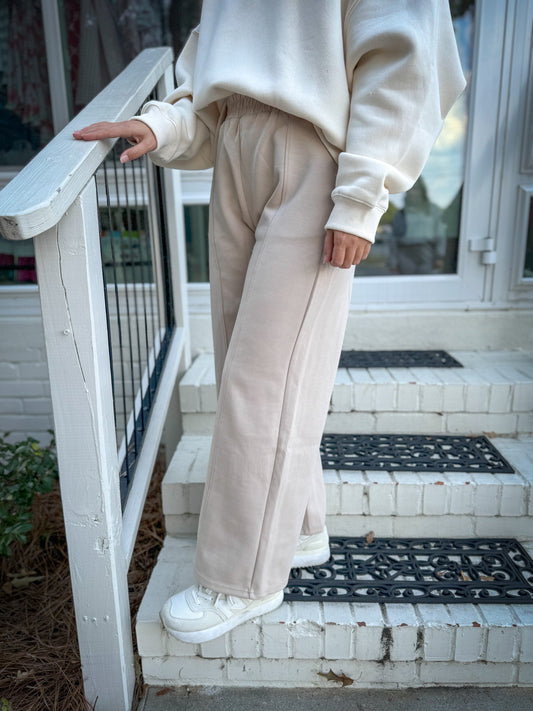 ELASTIC SCUBA KNIT LONG PANTS - Blissful Boutique