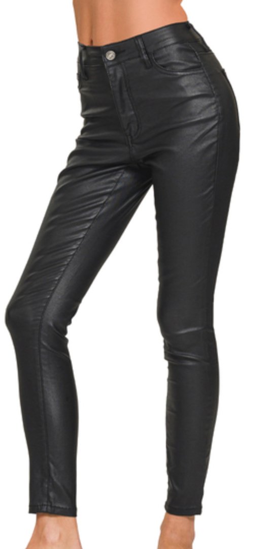 Faux Leather Skinny Pants - Blissful Boutique