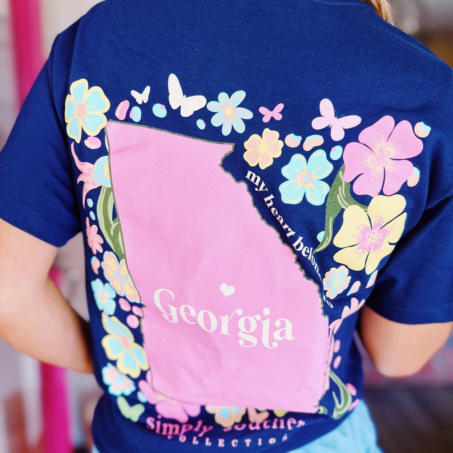 Floral GA T - Shirt - Blissful Boutique