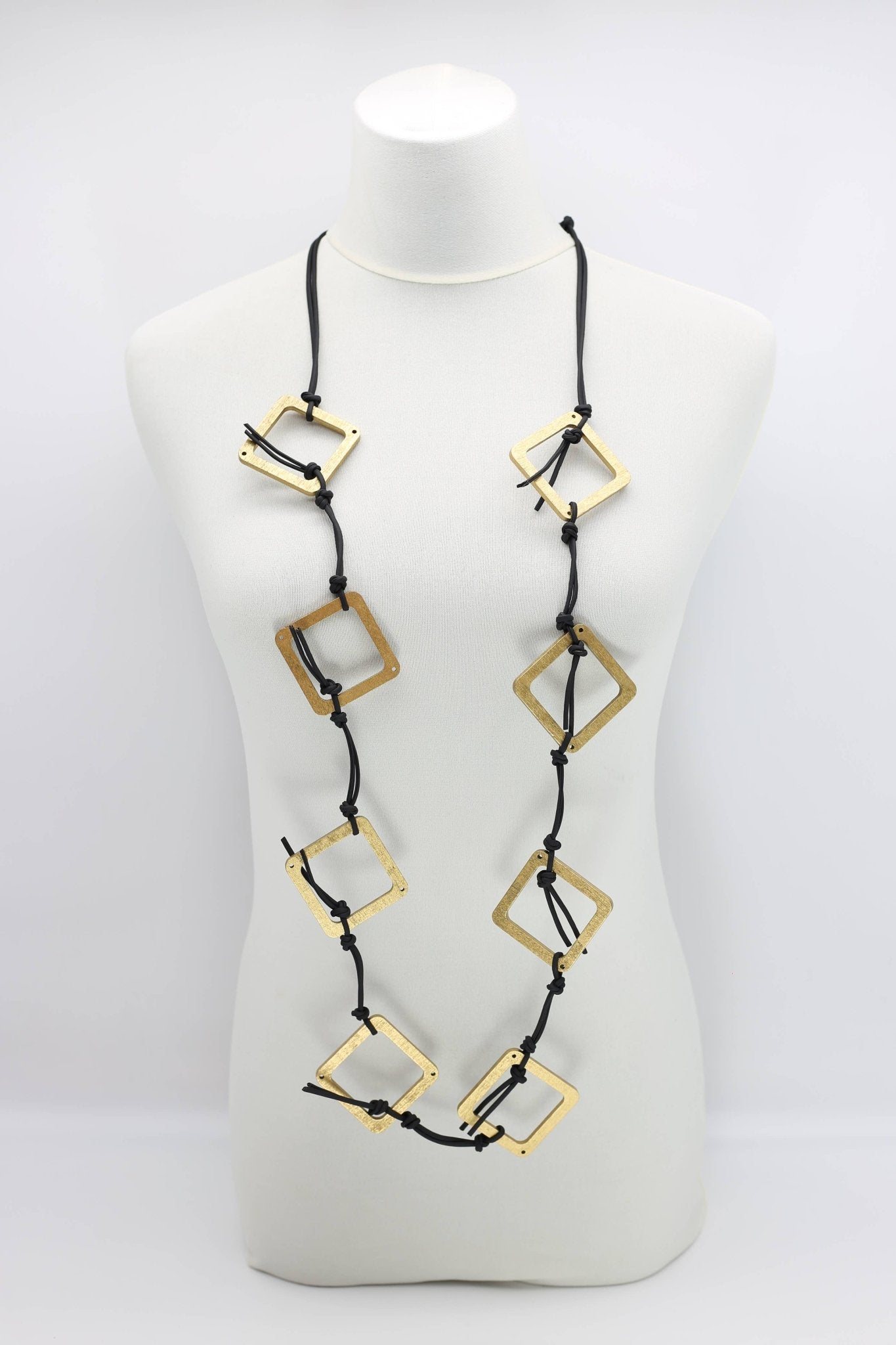 Geometric Necklaces - Medium Squares - Blissful Boutique