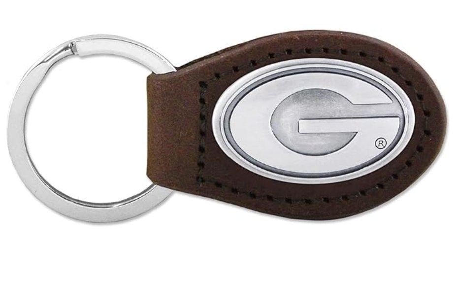 Georgia Bulldogs Leather Concho Key Fob - Blissful Boutique