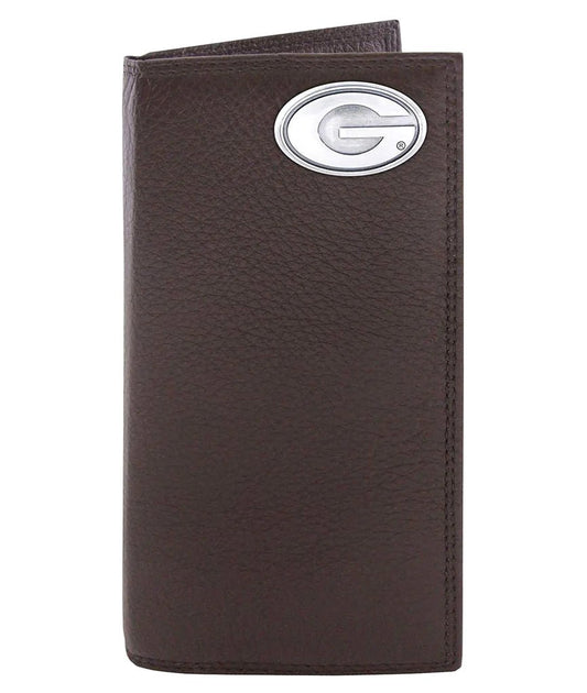 Georgia Bulldogs Pebble Grain Leather Roper Concho Wallet - Blissful Boutique