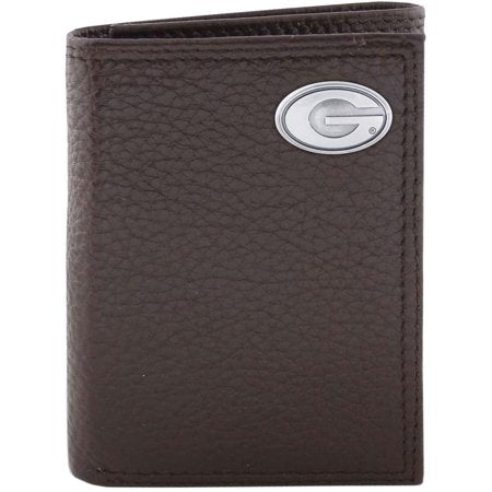 Georgia Bulldogs Pebble Grain Leather Trifold Concho Wallet - Blissful Boutique