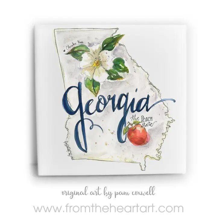 Georgia Ceramic Tile - 6x6 - Blissful Boutique