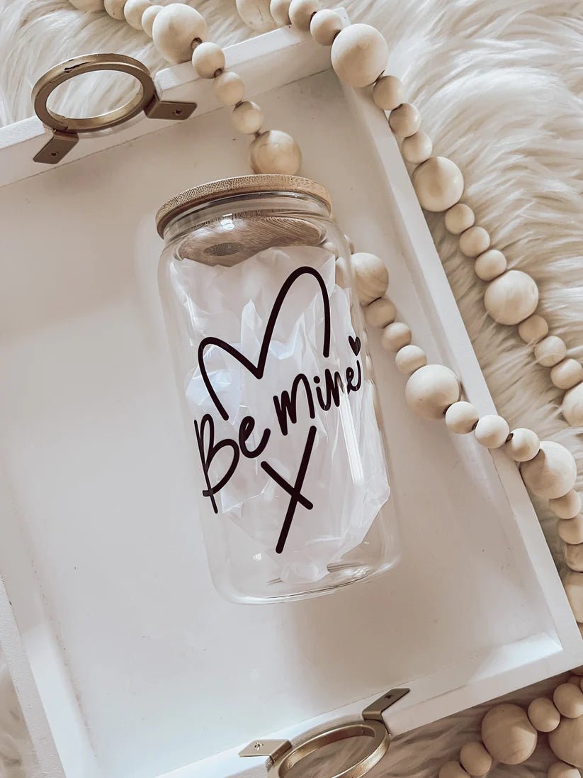 Glass Cup with Bamboo Lid (Multiple Designs Available) - Blissful Boutique