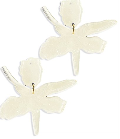 glitter acetate flower earrings - Blissful Boutique