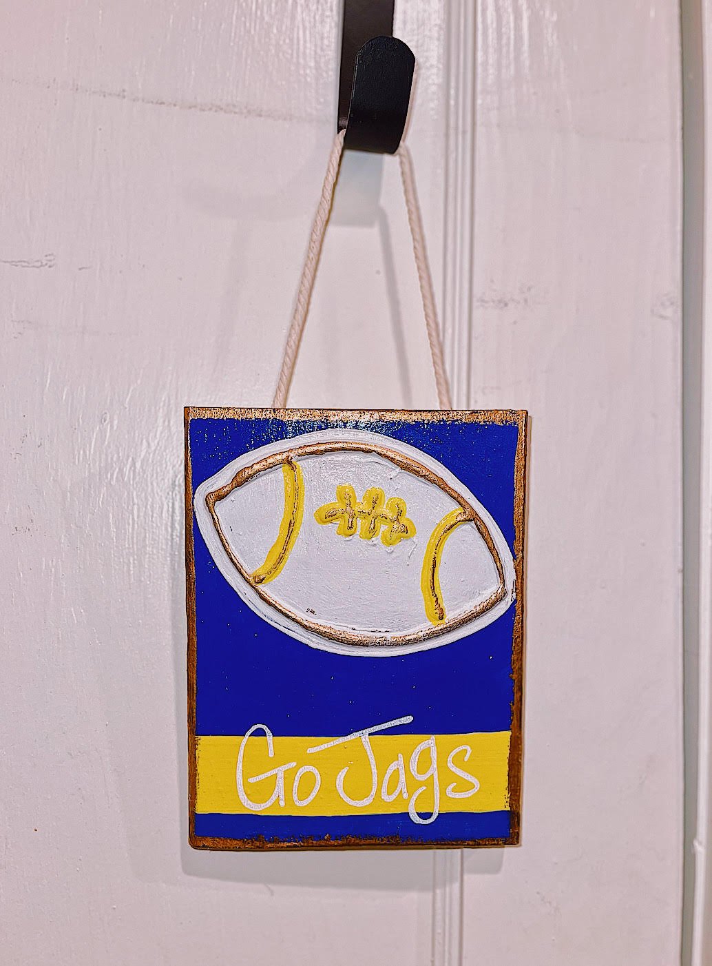 'Go Jags' Football Wood Panel - Blissful Boutique