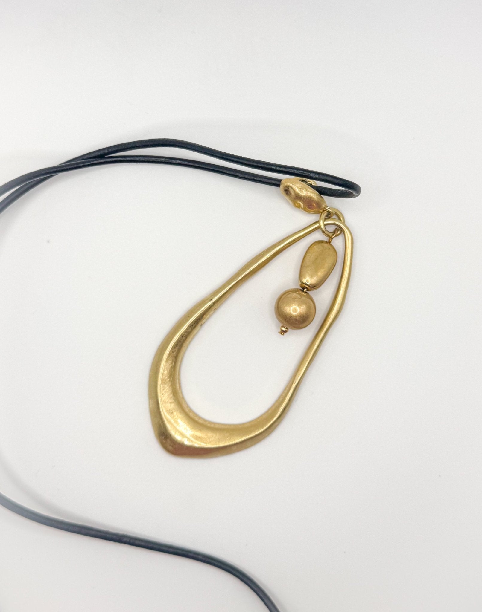 Gold Abstract Necklace - Blissful Boutique