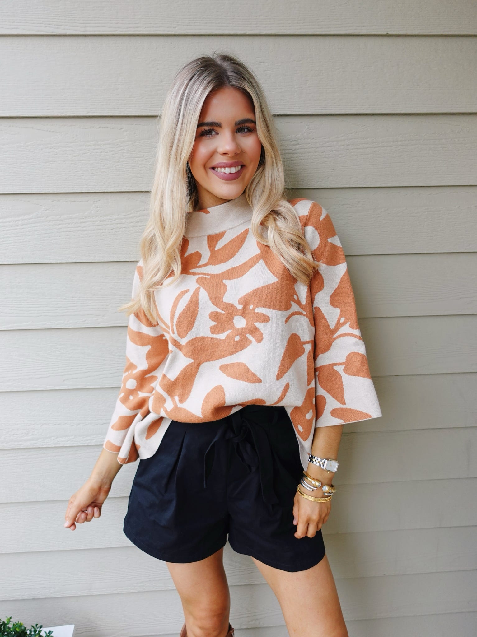 Golden Bloom Sweater - Blissful Boutique