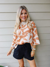 Golden Bloom Sweater - Blissful Boutique