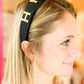 "H" Studded Headband - Blissful Boutique