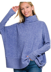 Hacci Turtleneck Sweater - Blissful Boutique