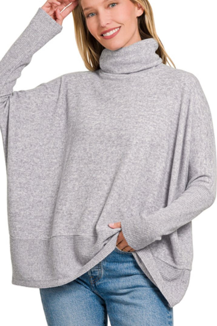 Hacci Turtleneck Sweater - Blissful Boutique