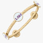 Hammered Gold Bangles with College Enamel Emblem - Blissful Boutique