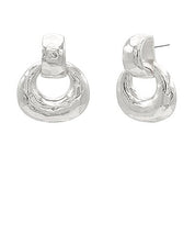 Hammered Gradual Door Knocker Earrings - Blissful Boutique