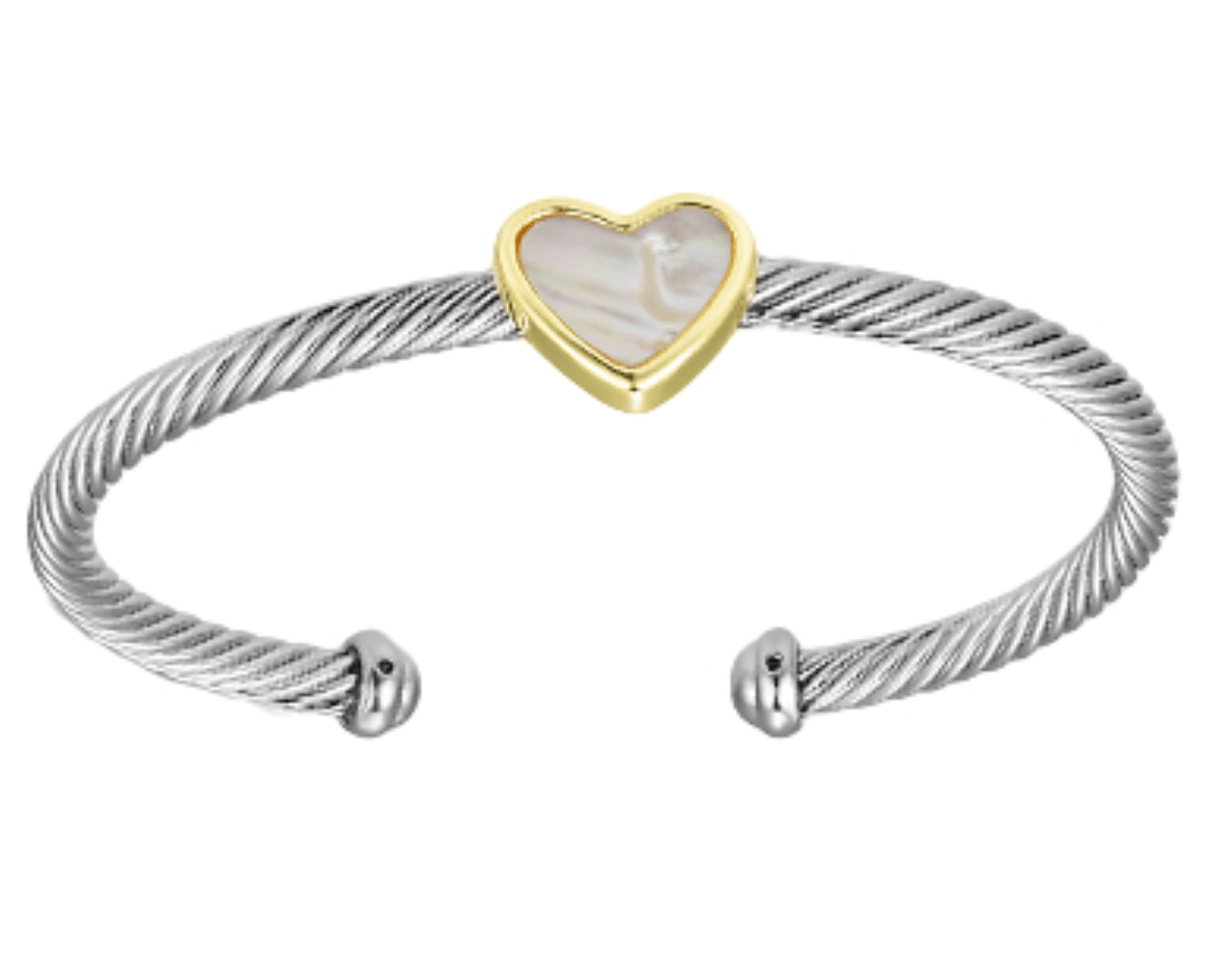 Heart and Cable Cuff - Blissful Boutique