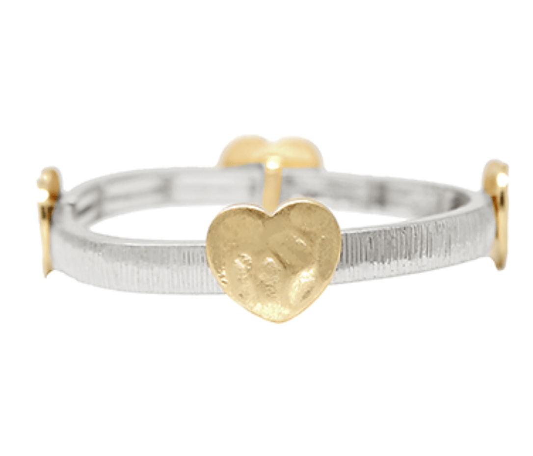 Heart Bar Linked Bracelet - Blissful Boutique