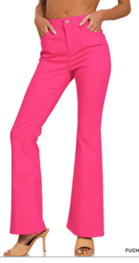 High Rise Boot Cut Pants - Blissful Boutique