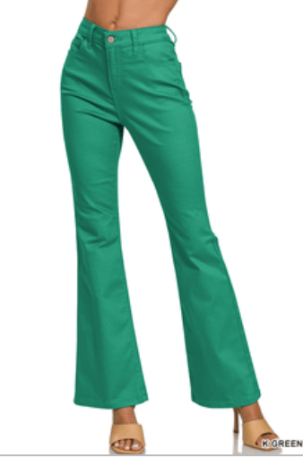 High Rise Boot Cut Pants - Blissful Boutique