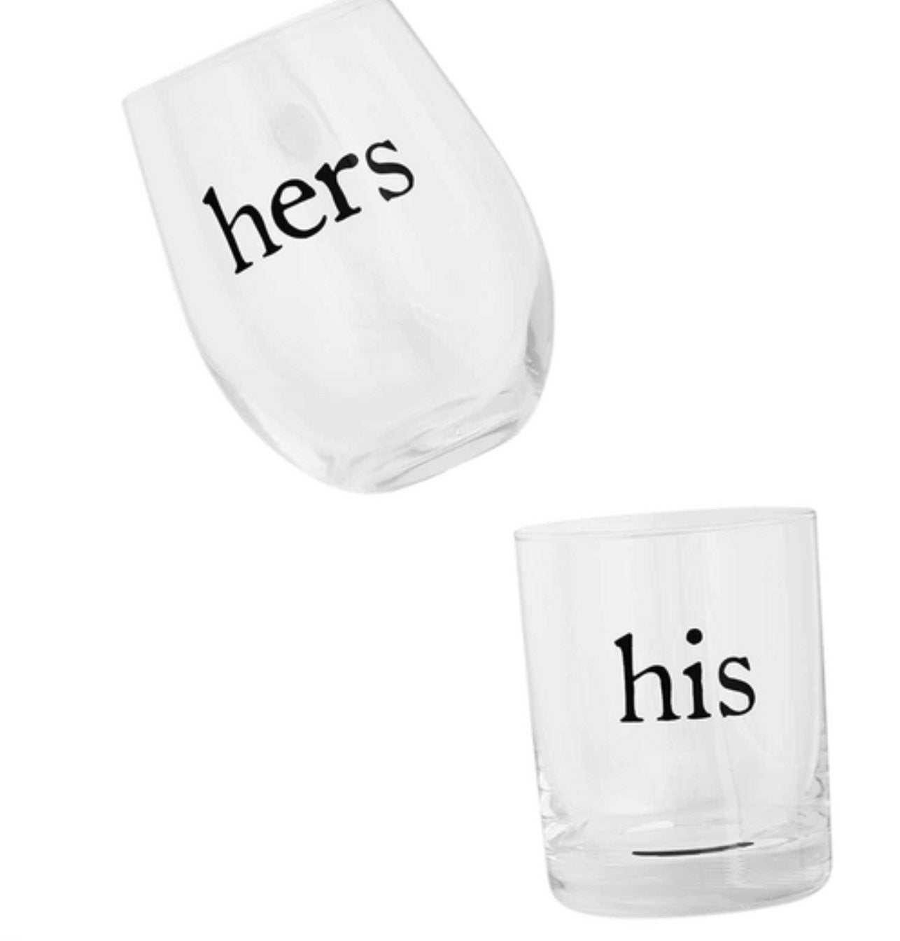 His and Hers Glass Set - Blissful Boutique