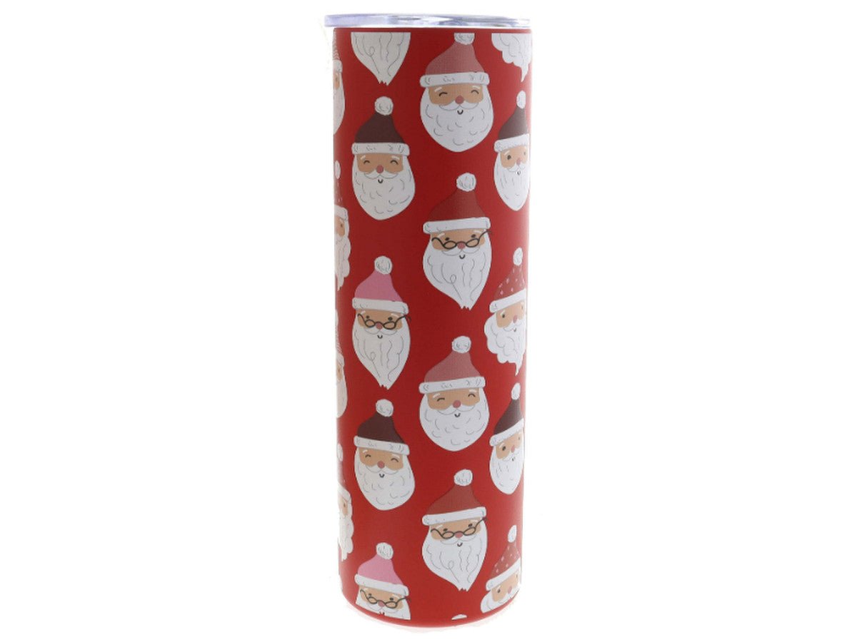 Holly Jolly Santa Skinny Tumbler - Blissful Boutique