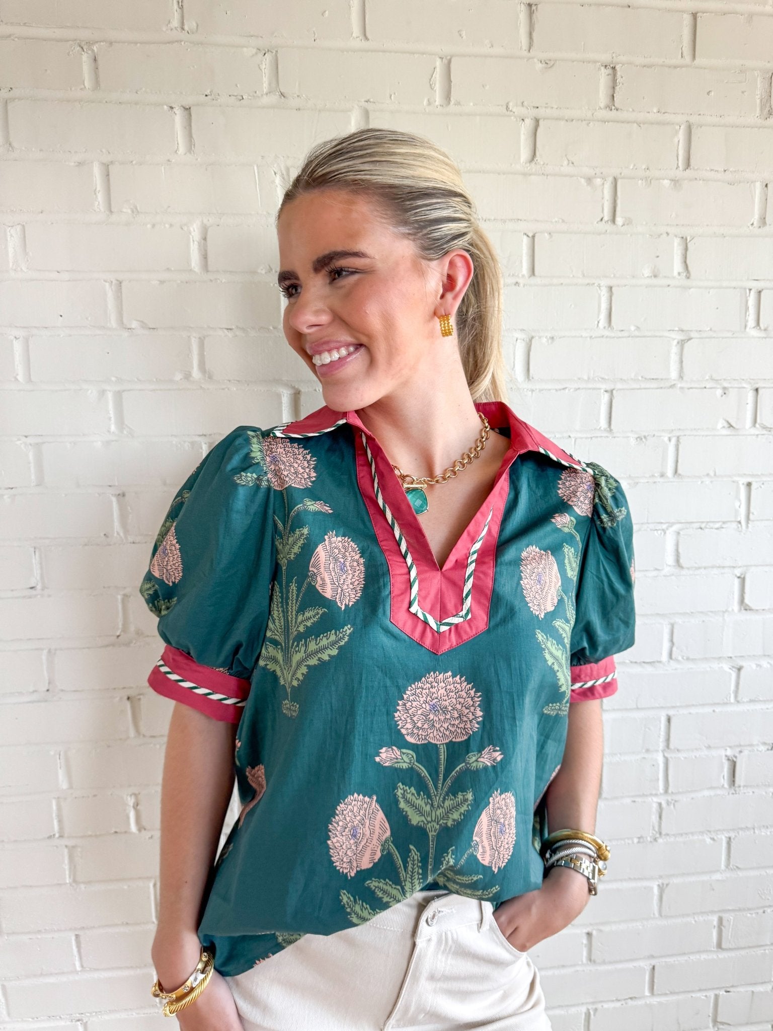 Hunter Blouse - Blissful Boutique