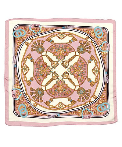Indi Pink Tassel Printed Silky Bandana - Blissful Boutique