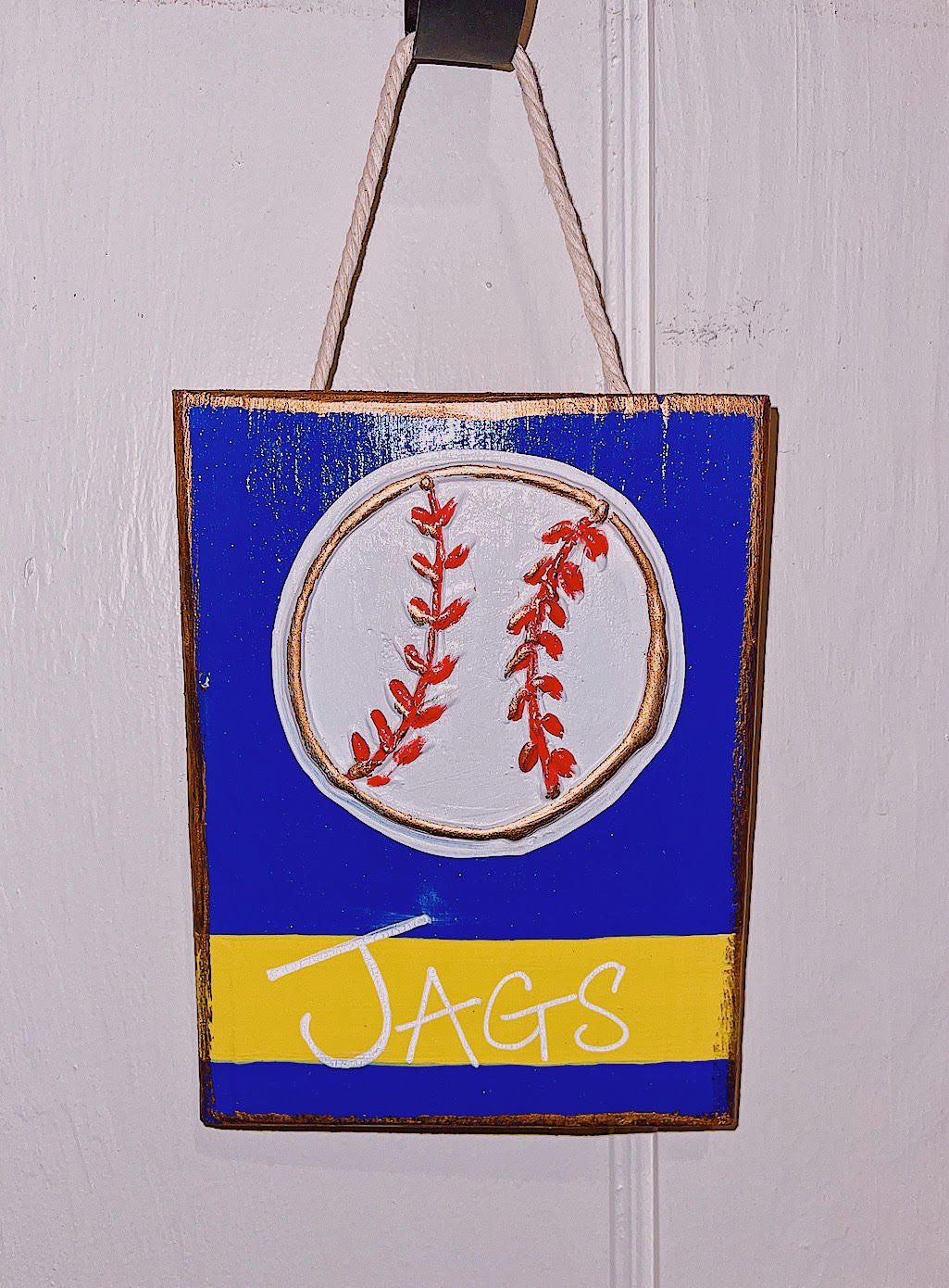 'Jags' Baseball Wood Panel - Blissful Boutique