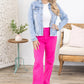 Judy Blue Garment Dyed 90's Straight Jeans/Hot Pink - Blissful Boutique