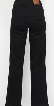 Judy Blue High Waisted Tummy Control Classic Straight Leg - Black - Blissful Boutique