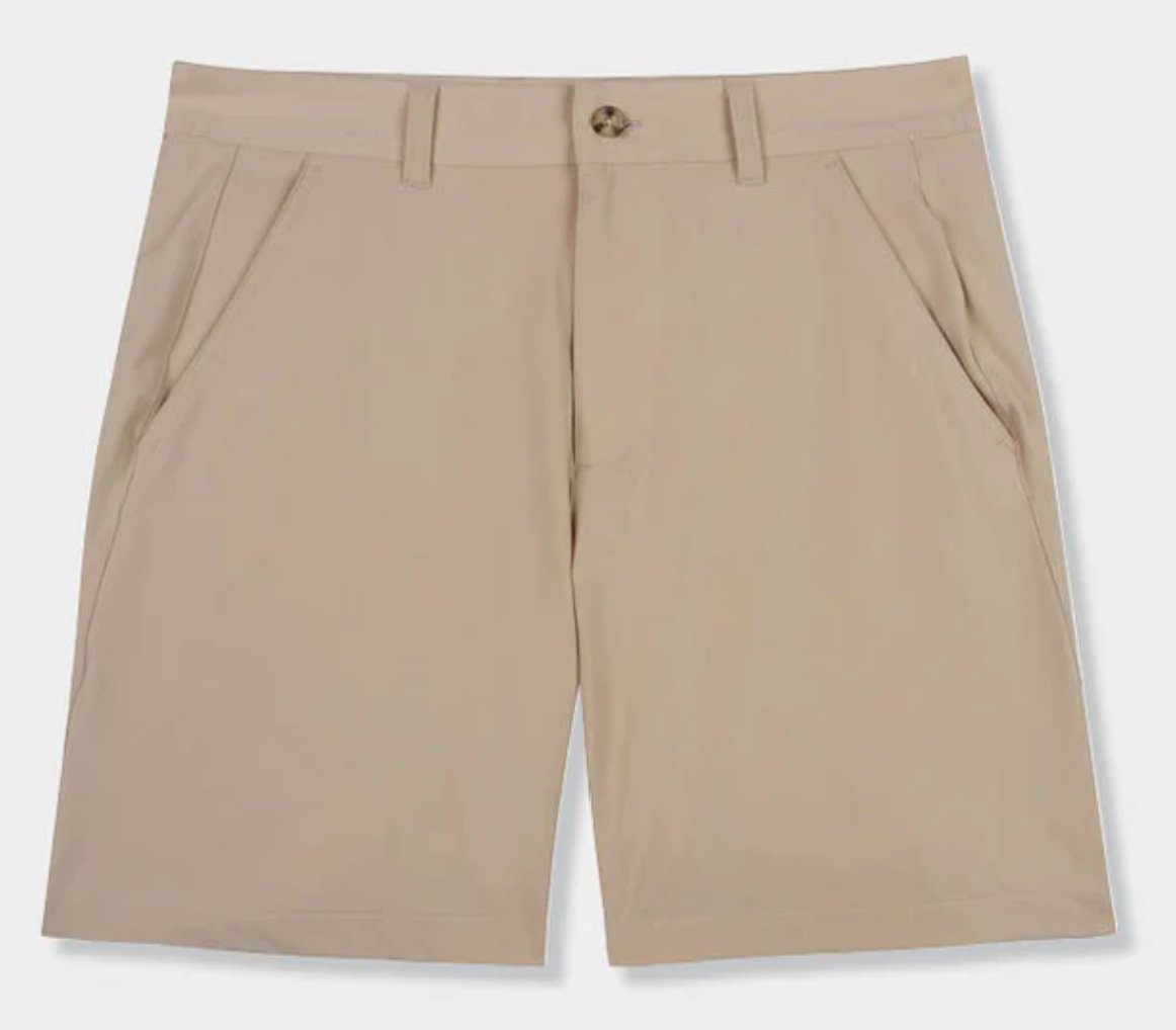 Khaki brrr Performance Bunker Short - Blissful Boutique