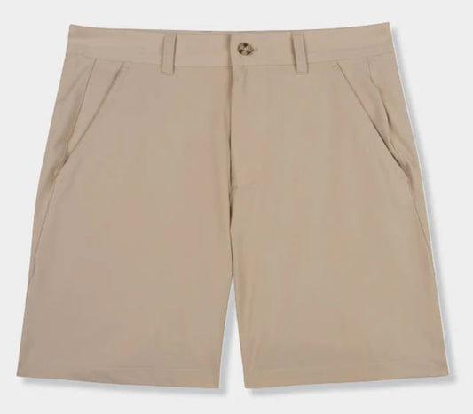 Khaki brrr Performance Bunker Short - Blissful Boutique