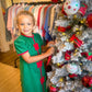 Kids’ Christmas Bow A - Line Dress - Blissful Boutique