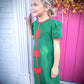 Kids’ Christmas Bow A - Line Dress - Blissful Boutique