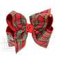 Layered Christmas Plaid Bow - Blissful Boutique