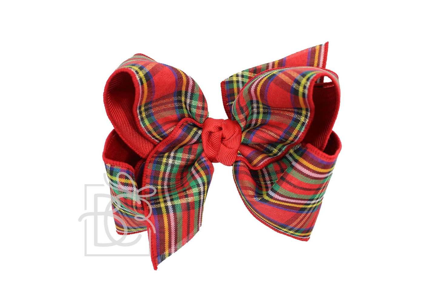 Layered Christmas Plaid Bow - Blissful Boutique