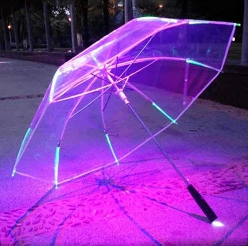 L.E.D Transparent Umbrella - Adult - Blissful Boutique