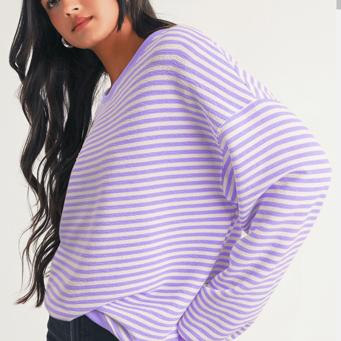 Lila Striped Top - Blissful Boutique