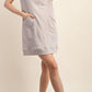 Lt Taupe Casual Short Sleeve Dress - Blissful Boutique