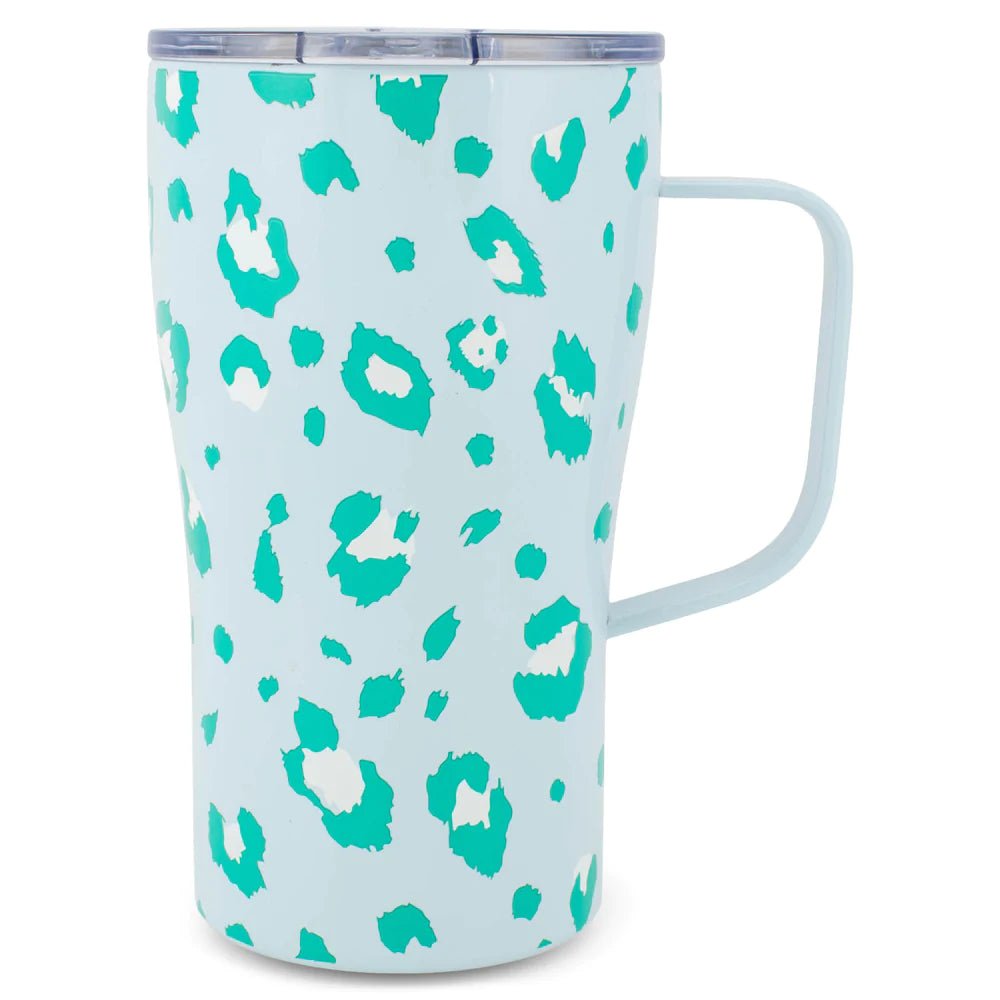 Mary Square Cheetah Time Stainless Curved Tumbler - Blissful Boutique