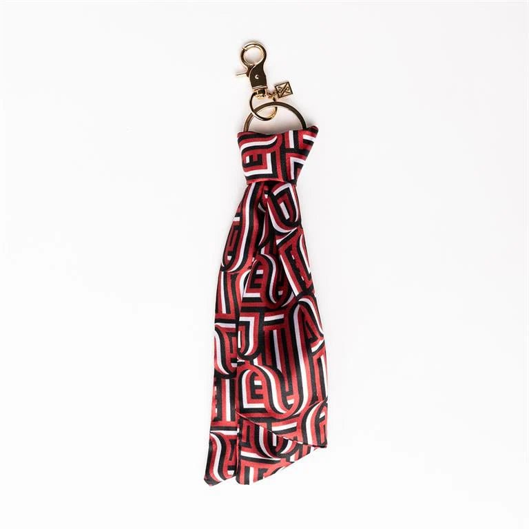 Mary Square Red & Black Keychain - Blissful Boutique